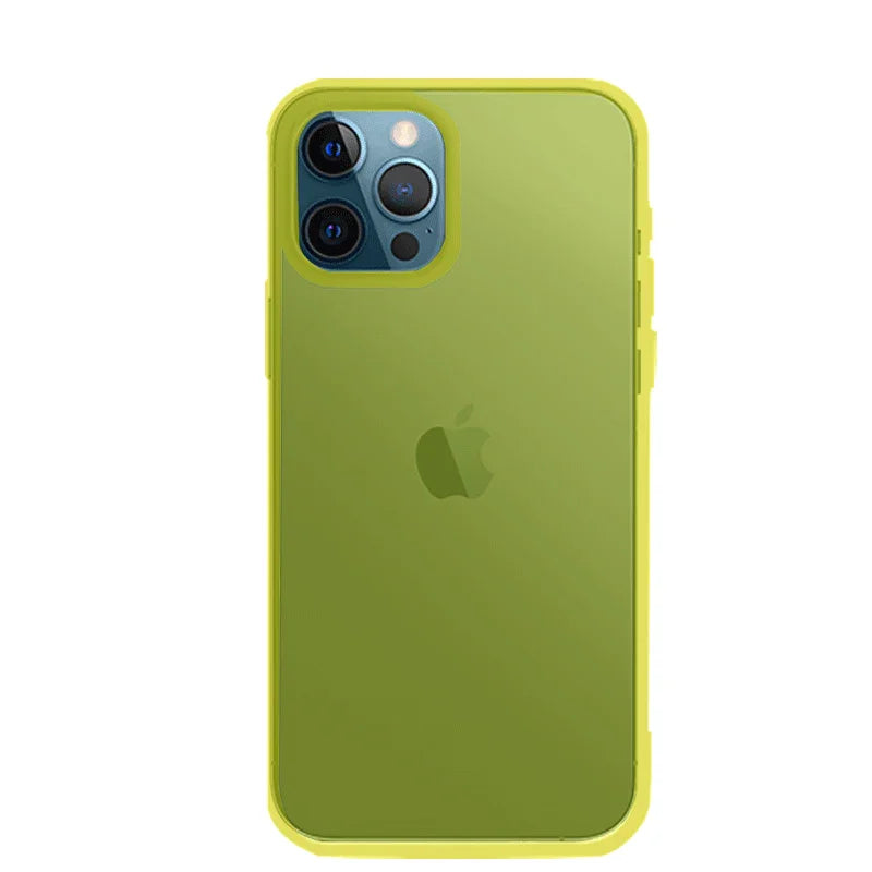 Araree Duple Case For iPhone 12 & 12 Pro - Neon Yellow - Tashqila Araree Duple Case For iPhone 12 & 12 Pro - Neon Yellow - Tashqila